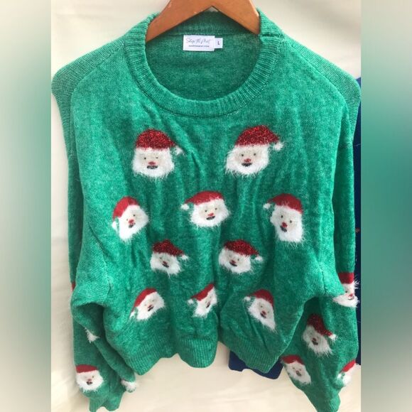 2 Sweaters  Kim Rogers Premier International Christmas Sweater Size Large - Picture 2 of 10